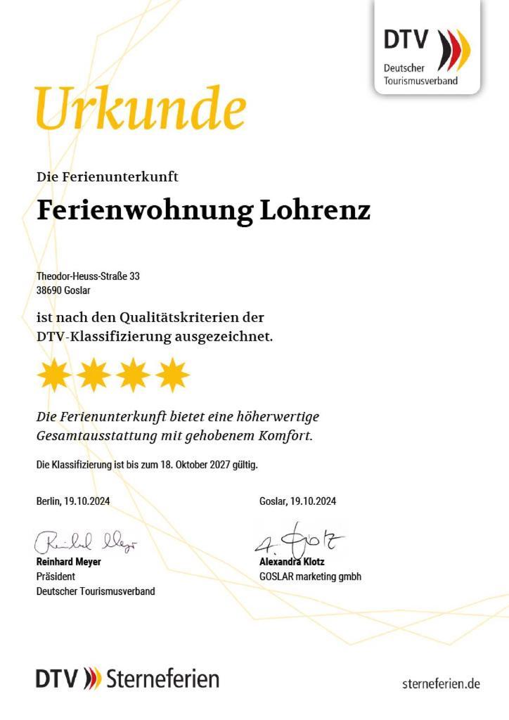 Ferienwohnung Lohrenz Goslar Exteriör bild